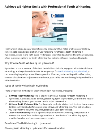 Teeth Whitening