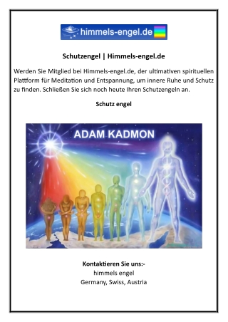 Schutzengel  Himmels-engel.de