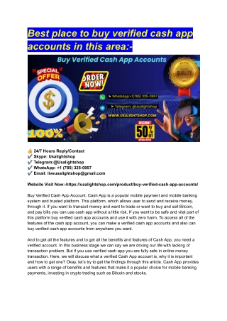 Best place to buy verified cash app accounts in this area_-