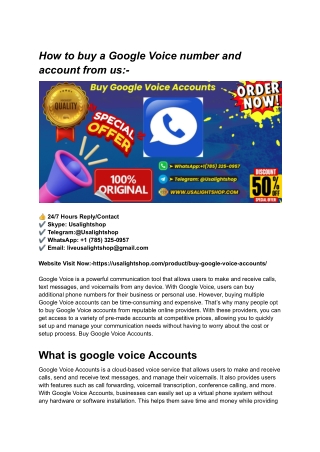 How to buy a Google Voice number and account from us_-