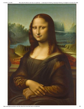 Why does the Mona Lisa have no eyebrows