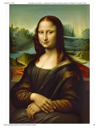 Is the Mona Lisa smiling