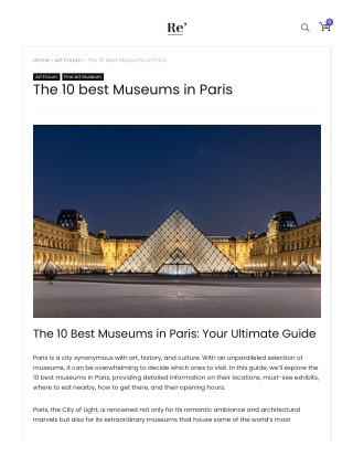 The 10 best Museums in Paris