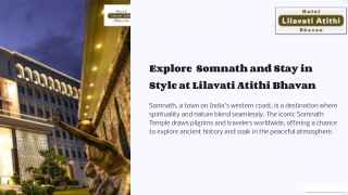 Explore Somnath and Stay in Style at Lilavati Atithi Bhavan