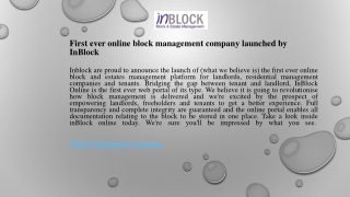 Block Management Company Reliable services for property maintenance.