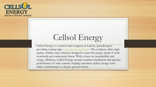 Cellsol Energy