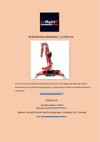 Kranservice Jessheim  u-rent.no (1)