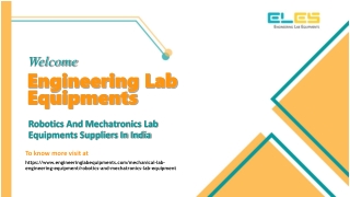 Robotics And Mechatronics Lab Equipments Suppliers In India