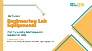 Civil Engineering Lab Equipments Suppliers in India