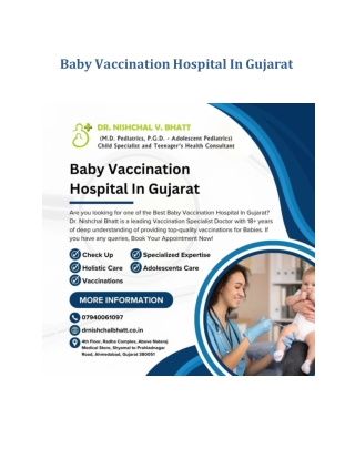 Baby Vaccination Hospital In Gujarat