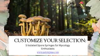 Pick 5 Isolated Spore Syringes – Customizable Selection