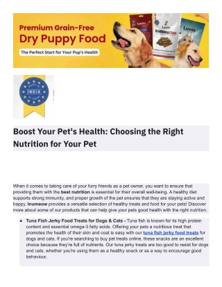 Premium Grain-Free Dry Puppy Food