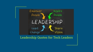 Leadership Quotes for Tech Leaders