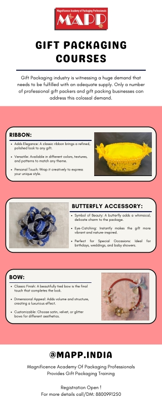 Professional Gift Packaging Courses By MAPP Academy