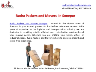 Packers and Movers in Sonepur