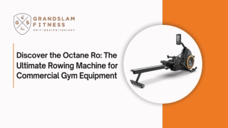 Discover the Octane Ro: The Ultimate Rowing Machine for Commercial Gym Equipment