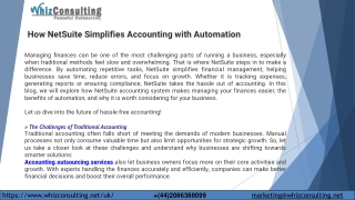 How NetSuite Simplifies Accounting with Automation