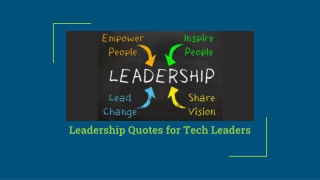 Leadership Quotes for Tech Leaders