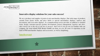 Lamellenwand-Display-Systeme Elegante und funktionelle Displays für den Einzelhandel.