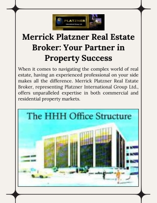 Discover Real Estate Expertise with Merrick Platzner Broker Services
