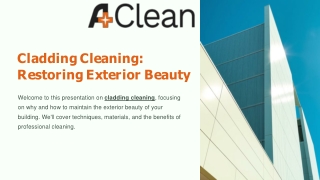 Cladding Cleaning Experts in Netley | A Plus Clean