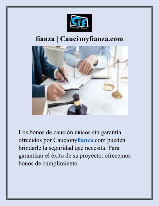 fianza  Caucionyfianza.com