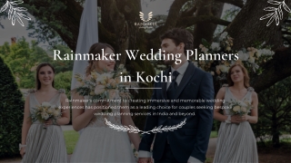 Rainmaker Wedding Planners in Kochi