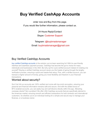 Buy Verified CashApp Accounts