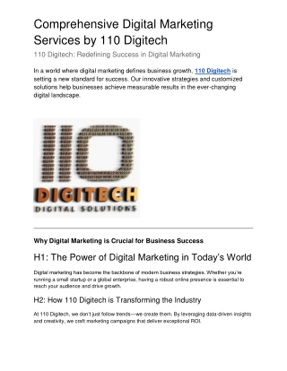 110 Digitech_ Redefining Success in Digital Marketing