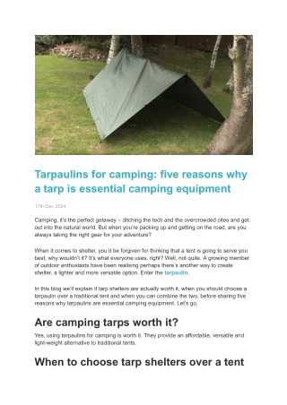 Untitled documentTarpaulins Direct