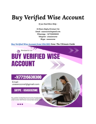 Buy Verified Wise Account (5)