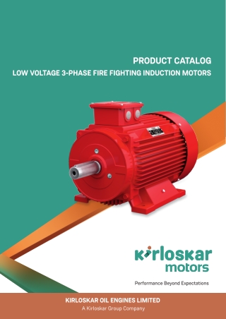 Fire Fighting Induction Motors Catalog