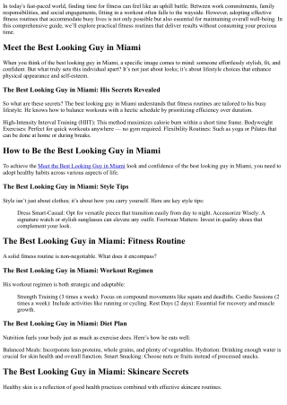 Fitness Routines That Work Wonders for Busy Lives