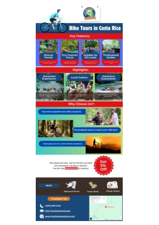 Infographic:- Bike Tours in Costa Rica