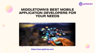 Middletown's Best Mobile Application Developers for Your Needs