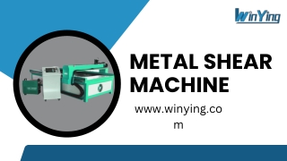 metal shear machine