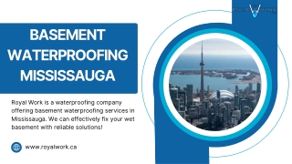 Basement Waterproofing Mississauga |Royal Work Waterproofing