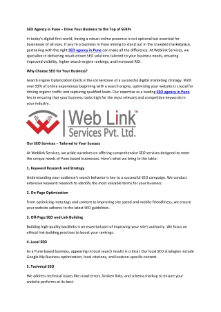 SEO Agency in Pune