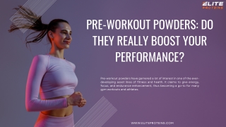 Pre-Workout Powders Do They Really Boost Your Performance