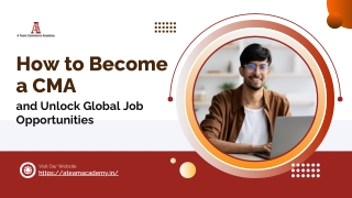 How to Become a CMA: Learn Online and Achieve Global Career Goals