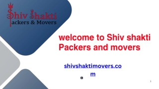Shiv shakti Packers and movers