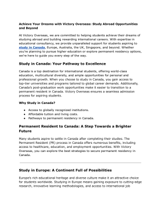 How Can You Unlock Opportunities to Study in Canada_