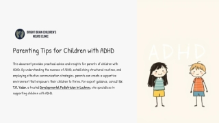 Parenting Tips for Children with ADHD