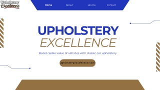 Boost resale value of vehicles with classic car upholstery