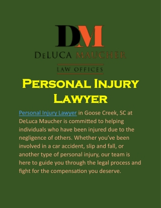 Personal Injury Lawyer: Fighting for Your Recovery and Compensation You Deserve