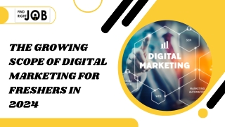 The Growing Scope of Digital Marketing for Freshers in 2024