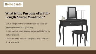 Stylish Wardrobe with a Full-Length Mirror| Modern Full-Length Mirror Wardrobe