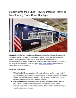 Stepping into the Future_ How Augmented Reality is Transforming Trade Show Displays