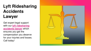 Lyft Ridesharing Accidents Lawyer