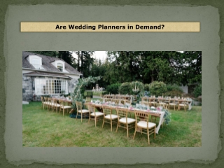 Are Wedding Planners in Demand - Thistle Thorne Weddings